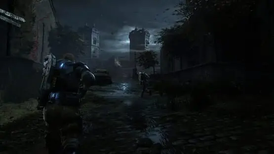 This contains a gameplay image of the game: Screenshot of Gears of War 4