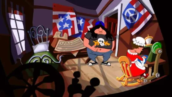 Hier ist ein Gameplay-Bild des Spiels:Screenshot von Day of the Tentacle Remastered