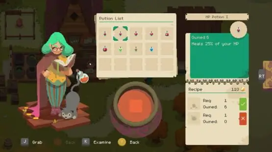 This contains a gameplay image of the game: Screenshot of Moonlighter