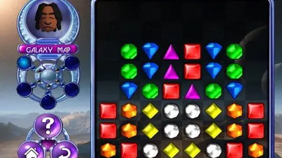 This contains a gameplay image of the game: Screenshot of Bejeweled 2