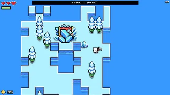 Isso contém uma imagem de jogabilidade do jogo:Captura de tela de Forager