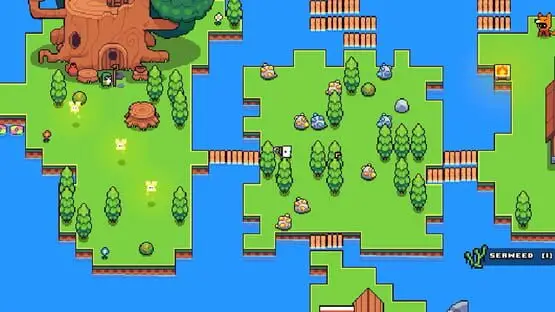 Isso contém uma imagem de jogabilidade do jogo:Captura de tela de Forager