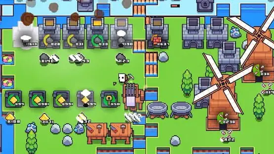 Isso contém uma imagem de jogabilidade do jogo:Captura de tela de Forager
