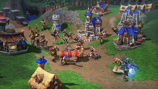 This contains a gameplay image of the game: Screenshot of Warcraft III: Reforged