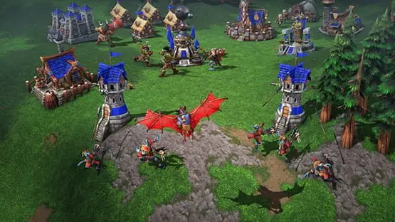 This contains a gameplay image of the game: Screenshot of Warcraft III: Reforged