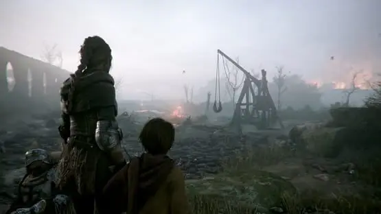 This contains a gameplay image of the game: Screenshot of A Plague Tale: Innocence