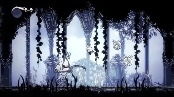 This contains a gameplay image of the game: Screenshot of Hollow Knight: Voidheart Edition