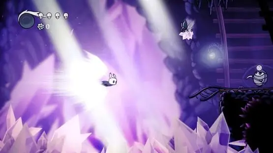 This contains a gameplay image of the game: Screenshot of Hollow Knight: Voidheart Edition