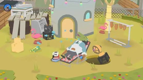 This contains a gameplay image of the game: Screenshot of Donut County