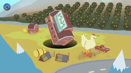 This contains a gameplay image of the game: Screenshot of Donut County