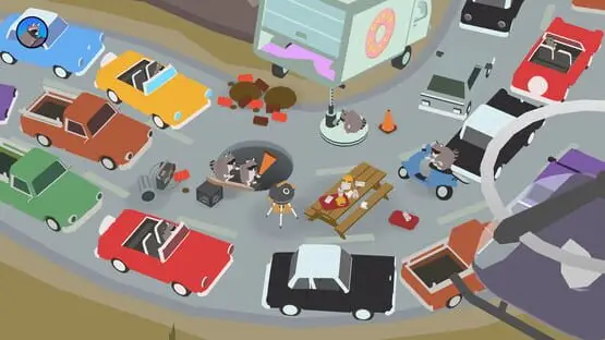This contains a gameplay image of the game: Screenshot of Donut County