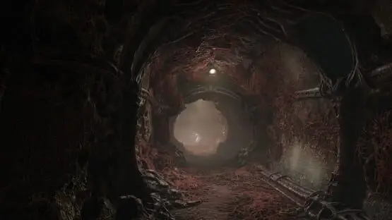 This contains a gameplay image of the game: Screenshot of Scorn