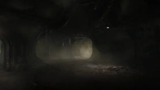 This contains a gameplay image of the game: Screenshot of Scorn