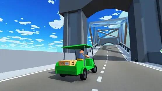 Isso contém uma imagem de jogabilidade do jogo:Captura de tela de Totally Reliable Delivery Service