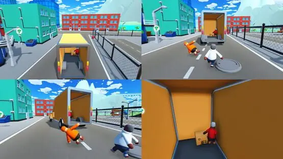 Isso contém uma imagem de jogabilidade do jogo:Captura de tela de Totally Reliable Delivery Service