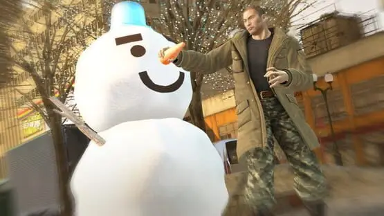 This contains a gameplay image of the game: Screenshot of Yakuza 5 Remastered