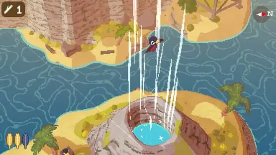 This contains a gameplay image of the game: Screenshot of A Short Hike