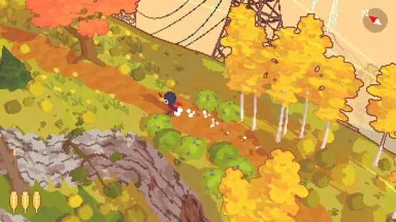 This contains a gameplay image of the game: Screenshot of A Short Hike