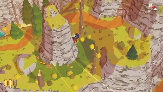 This contains a gameplay image of the game: Screenshot of A Short Hike