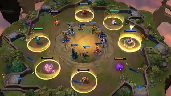 This contains a gameplay image of the game: Screenshot of Teamfight Tactics