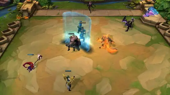 This contains a gameplay image of the game: Screenshot of Teamfight Tactics