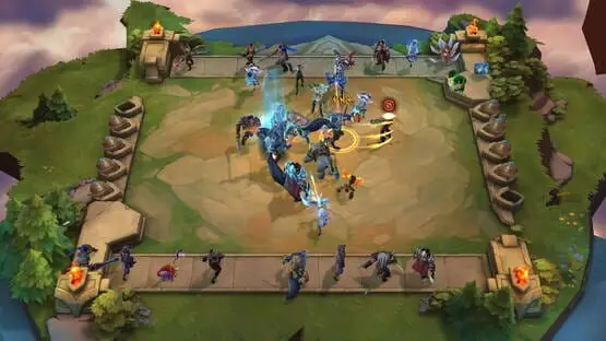 This contains a gameplay image of the game: Screenshot of Teamfight Tactics