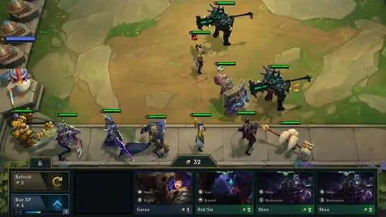 This contains a gameplay image of the game: Screenshot of Teamfight Tactics