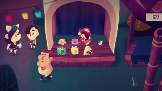 Esto contiene una imagen de juego de: Captura de pantalla de Mineko's Night Market
