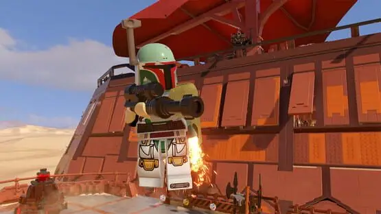 Isso contém uma imagem de jogabilidade do jogo:Captura de tela de LEGO Star Wars: The Skywalker Saga