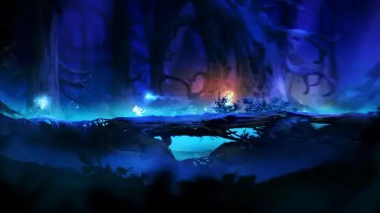 This contains a gameplay image of the game: Screenshot of Ori and the Blind Forest: Definitive Edition