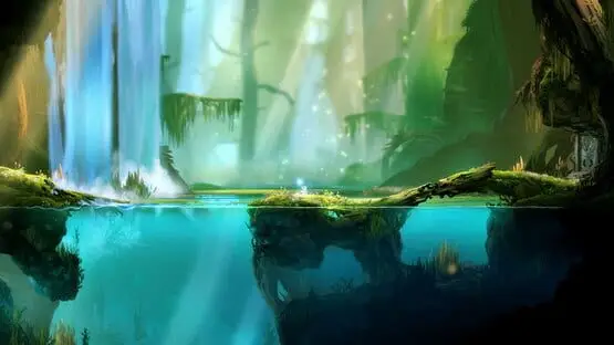 This contains a gameplay image of the game: Screenshot of Ori and the Blind Forest: Definitive Edition