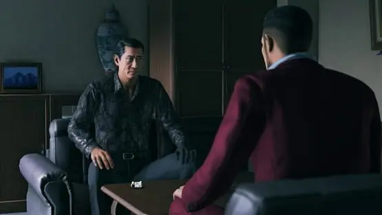 This contains a gameplay image of the game: Screenshot of Yakuza: Like a Dragon
