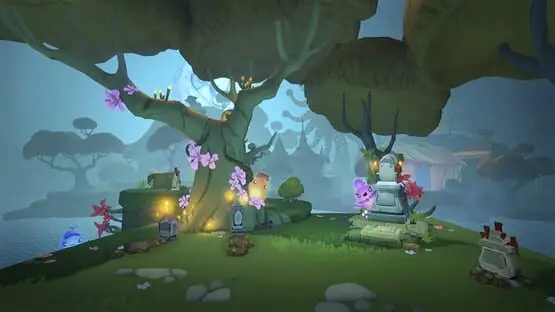 This contains a gameplay image of the game: Screenshot of New Super Lucky's Tale