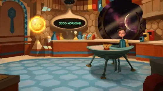 This contains a gameplay image of the game: Screenshot of 7 - Broken Age