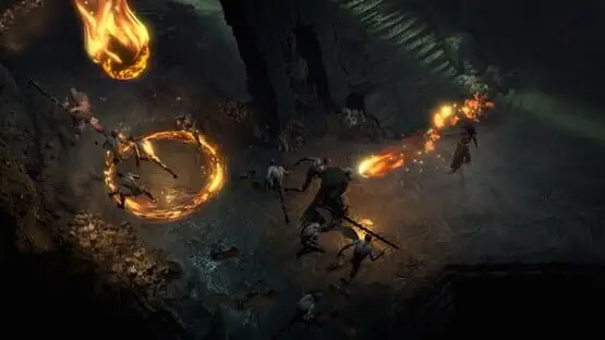 This contains a gameplay image of the game: Screenshot of Diablo IV