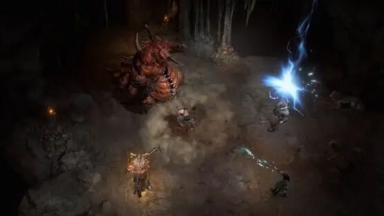 This contains a gameplay image of the game: Screenshot of Diablo IV