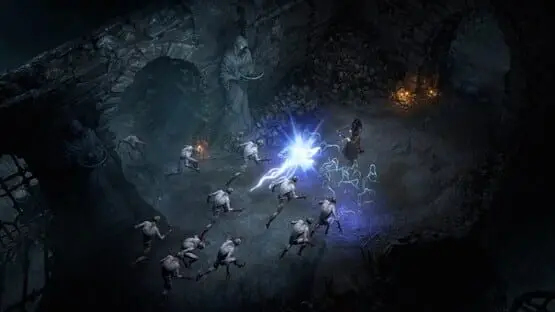 This contains a gameplay image of the game: Screenshot of Diablo IV