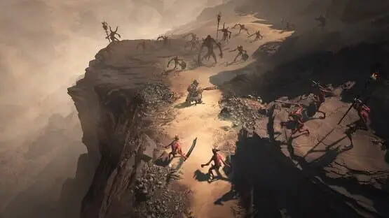 This contains a gameplay image of the game: Screenshot of Diablo IV
