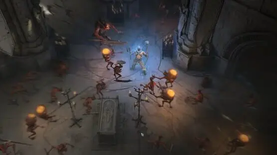 This contains a gameplay image of the game: Screenshot of Diablo IV