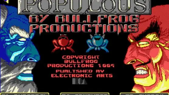 Ceci contient une image de gameplay du jeu : Capture d'écran de Populous