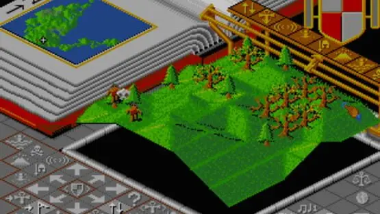 Ceci contient une image de gameplay du jeu : Capture d'écran de Populous