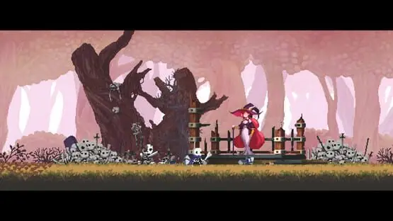 This contains a gameplay image of the game: Screenshot of Skul: The Hero Slayer