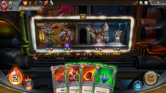 Ceci contient une image de gameplay du jeu : Capture d'écran de Monster Train