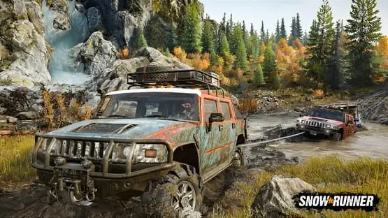 Ceci contient une image de gameplay du jeu : Capture d'écran de SnowRunner