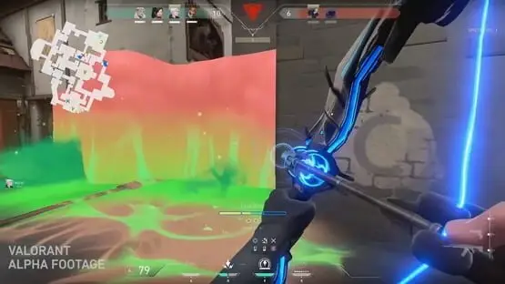 This contains a gameplay image of the game: Screenshot of Valorant