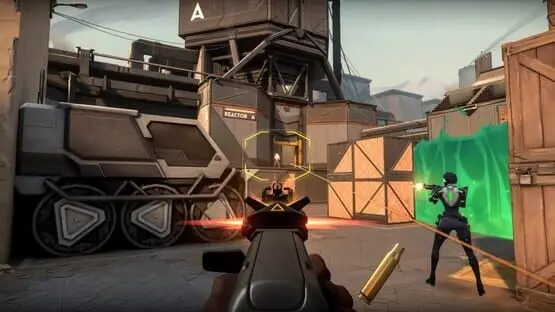 This contains a gameplay image of the game: Screenshot of Valorant