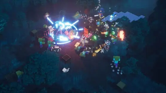 Isso contém uma imagem de jogabilidade do jogo:Captura de tela de Minecraft Dungeons