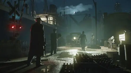 This contains a gameplay image of the game: Screenshot of Mafia: Definitive Edition