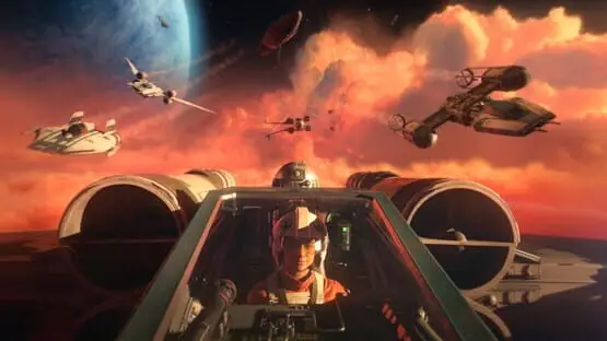 Ceci contient une image de gameplay du jeu : Capture d'écran de Star Wars: Squadrons