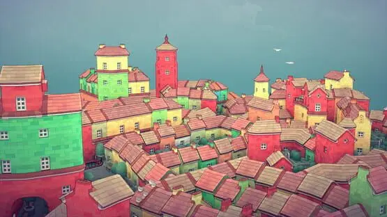 Это содержит изображение игрового процесса игры:Скриншот Townscaper